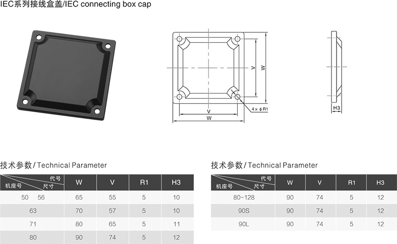 IEC系列接線(xiàn)盒蓋